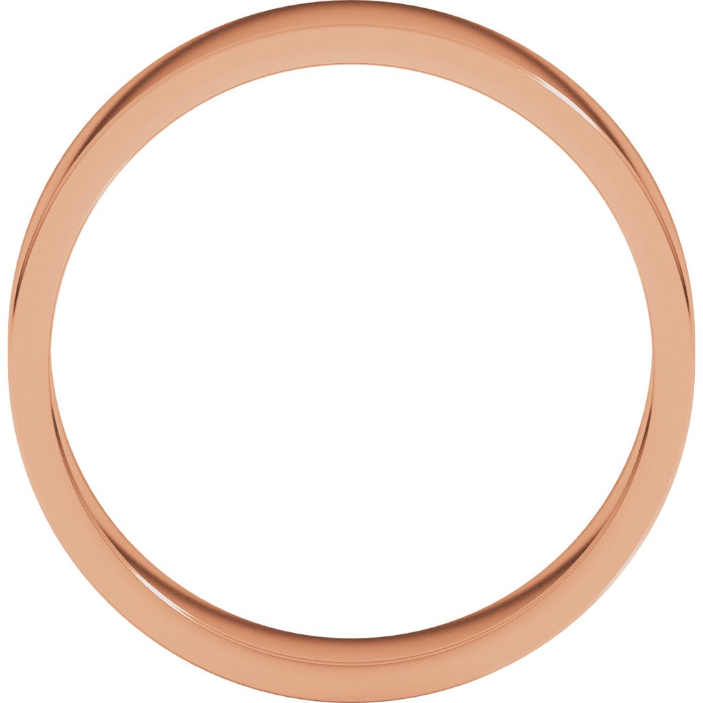 5 mm Flat Band in 14k rose gold