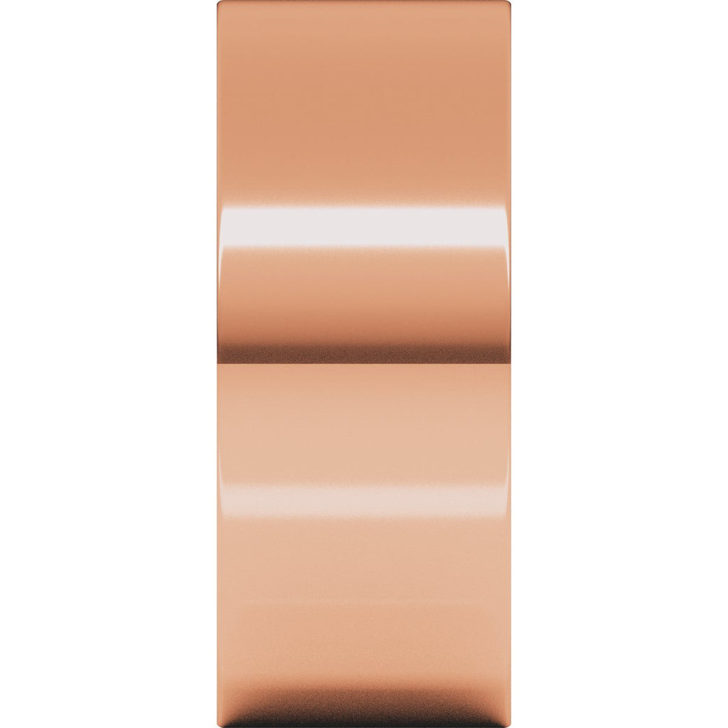 8 mm Flat Band in 14k rose gold