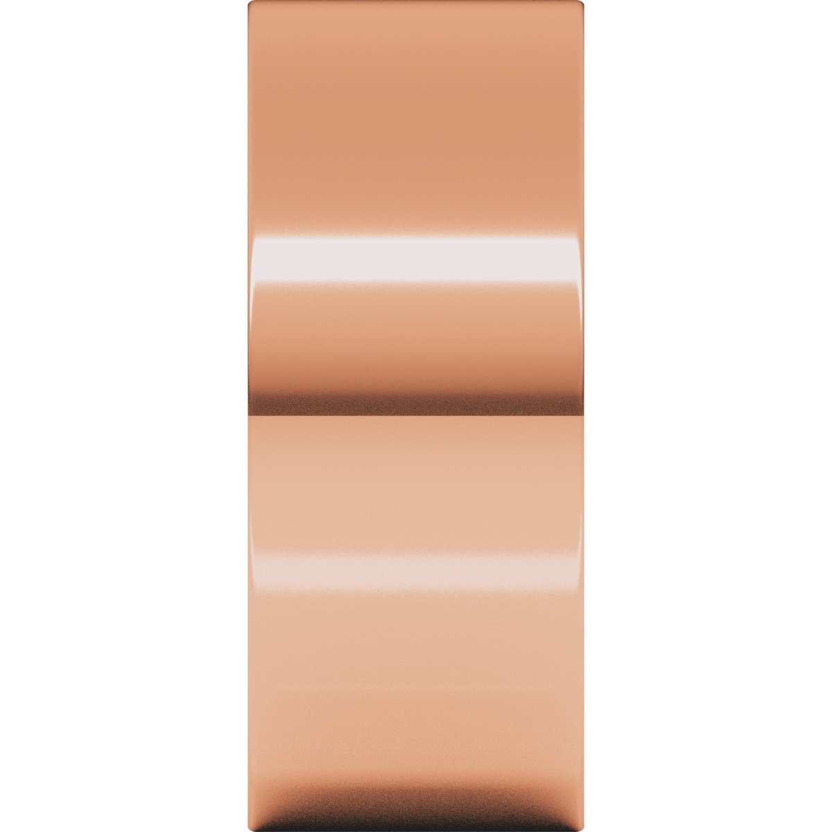 8 mm Flat Band in 14k rose gold
