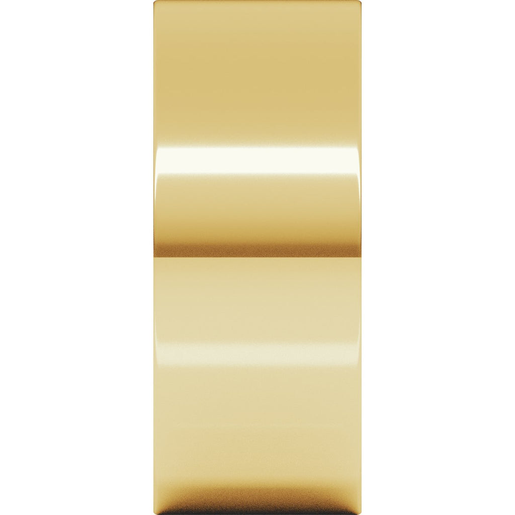 8 mm Flat Band in 14k yellow gold