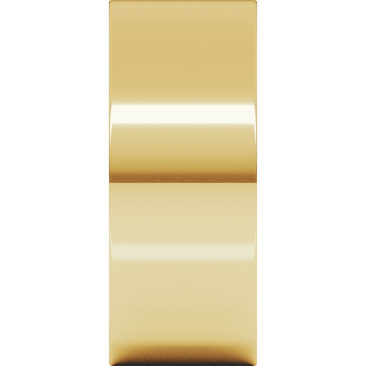 8 mm Flat Band in 14k yellow gold