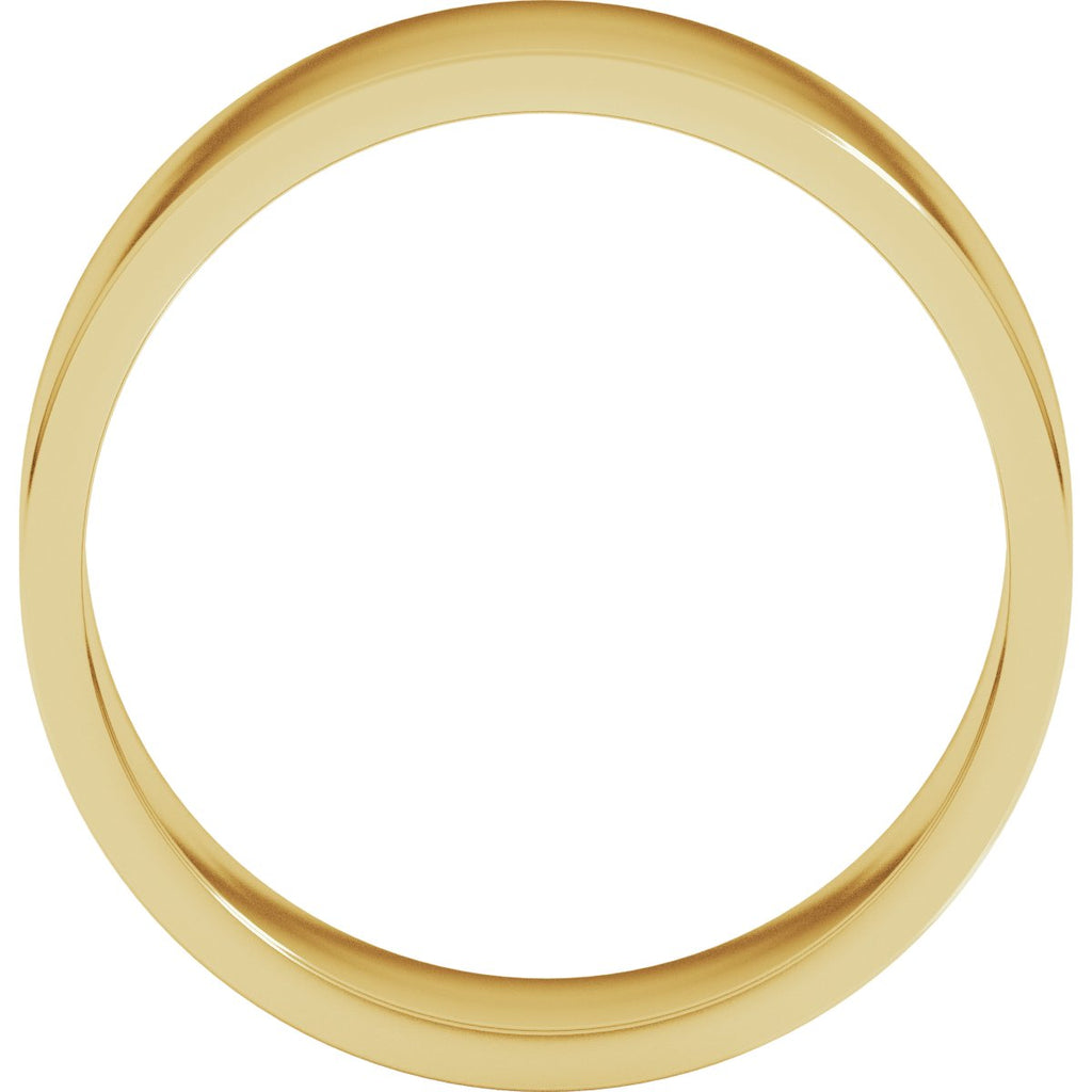 7 mm Flat Band in 14k yellow gold