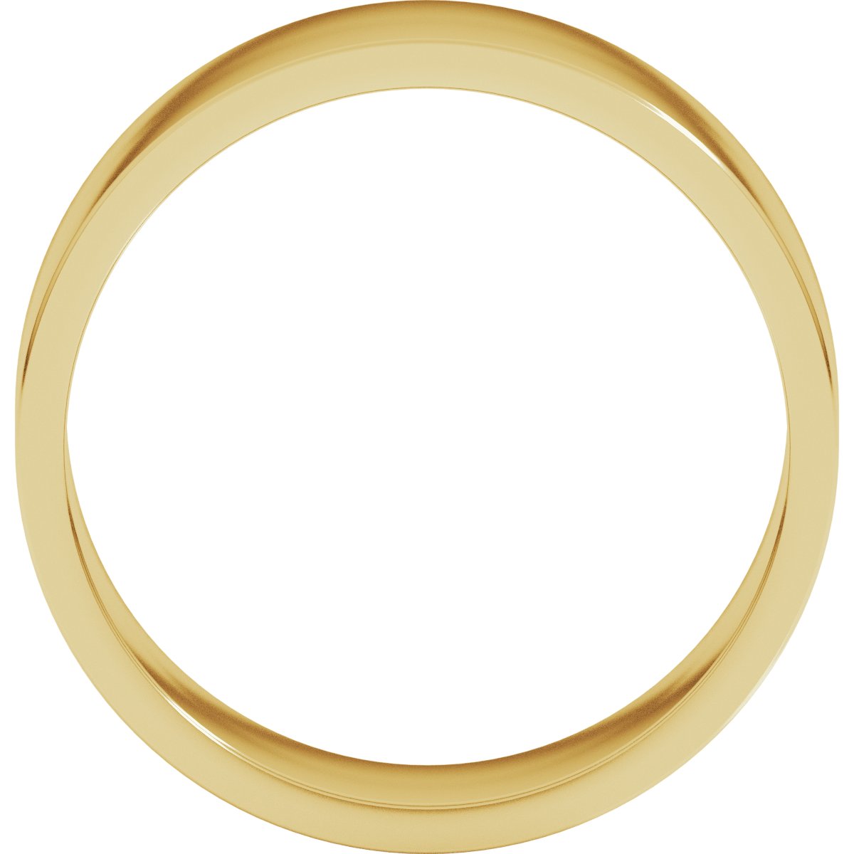 7 mm Flat Band in 14k yellow gold