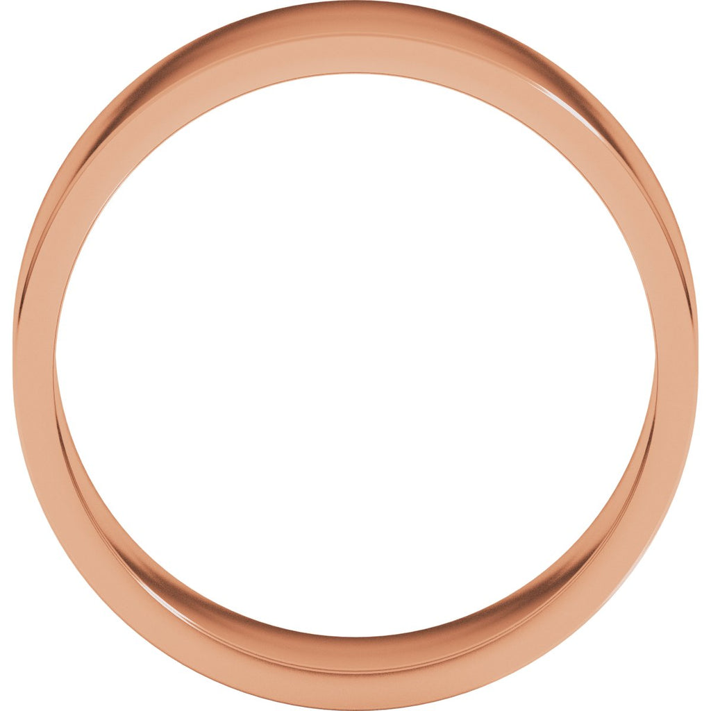 7 mm Flat Band in 14k rose gold