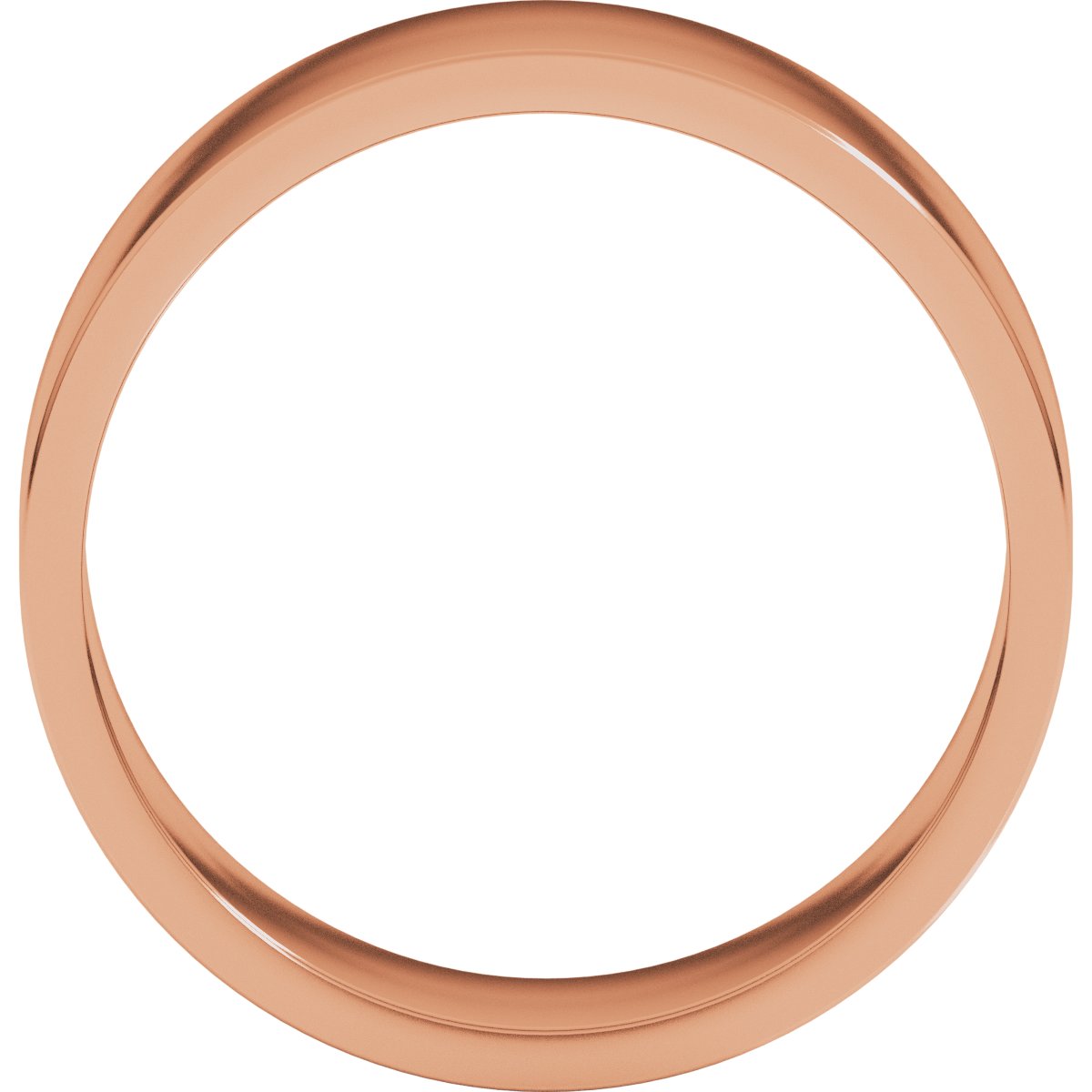 7 mm Flat Band in 14k rose gold