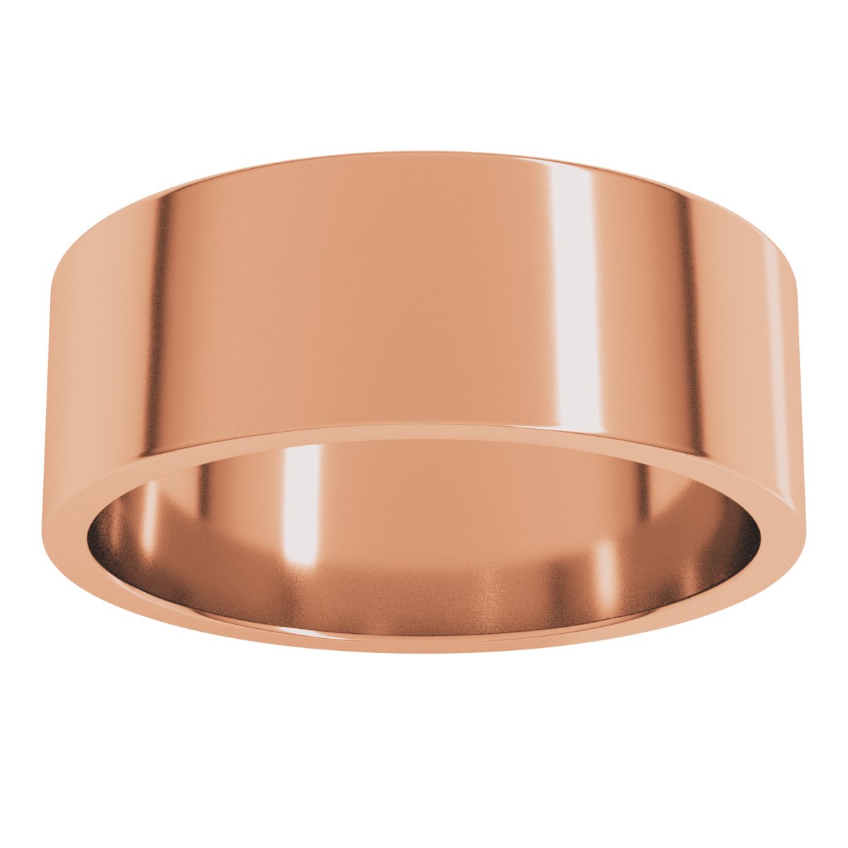 7 mm Flat Band in 14k rose gold