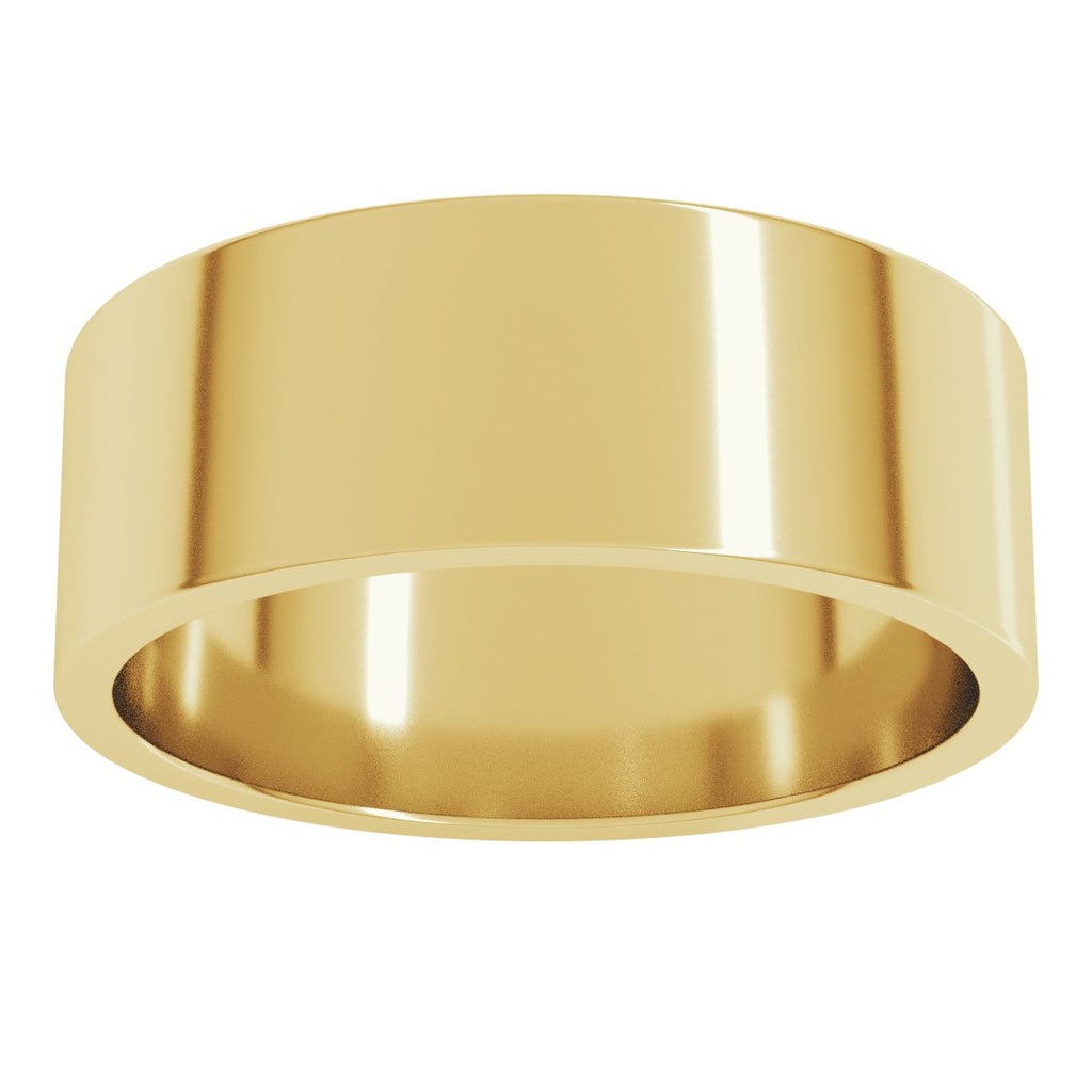 7 mm Flat Band in 14k yellow gold