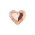 Puffed Heart Pendant in 14k rose gold