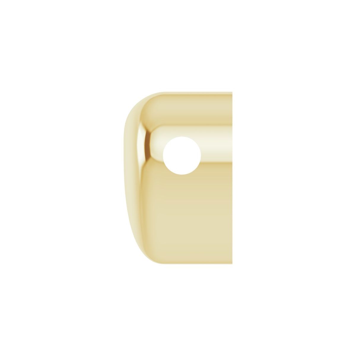 Puffed Heart Pendant in 14k yellow gold