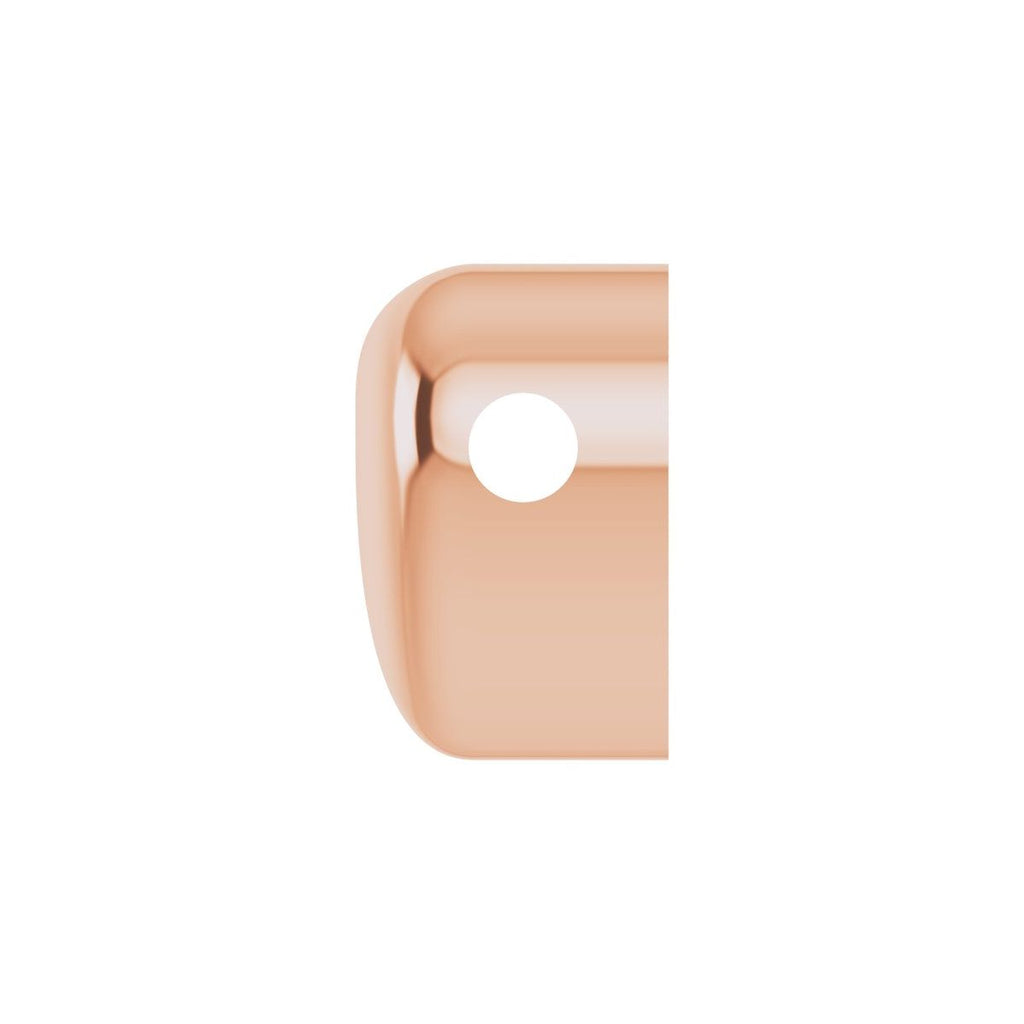 Puffed Heart Pendant in 14k rose gold