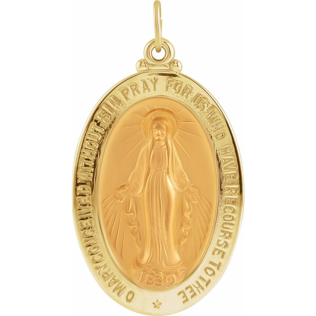 29x20 mm Oval Miraculous Medal