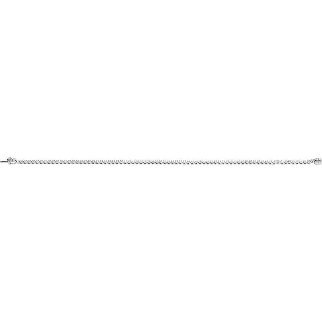 1 CTW Lab-Grown Diamond Line Bracelet in 14k white gold