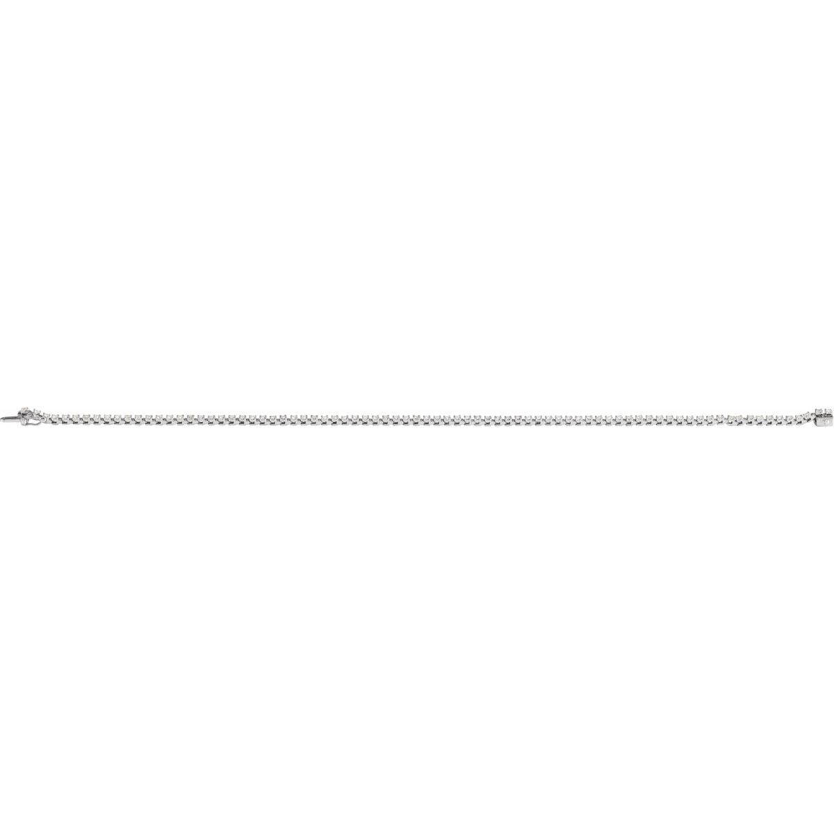 1 CTW Lab-Grown Diamond Line Bracelet in 14k white gold