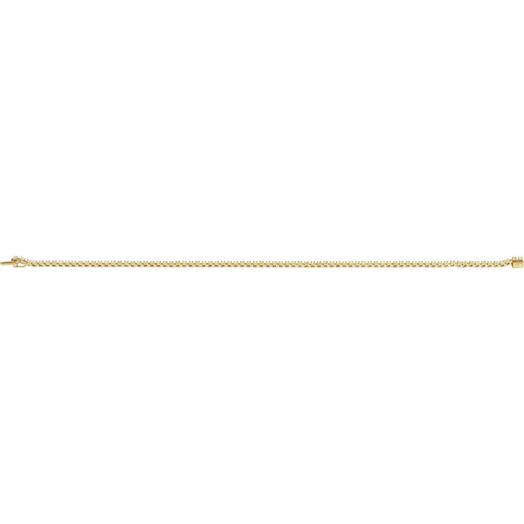 1 CTW Lab-Grown Diamond Line Bracelet in 14k yellow gold