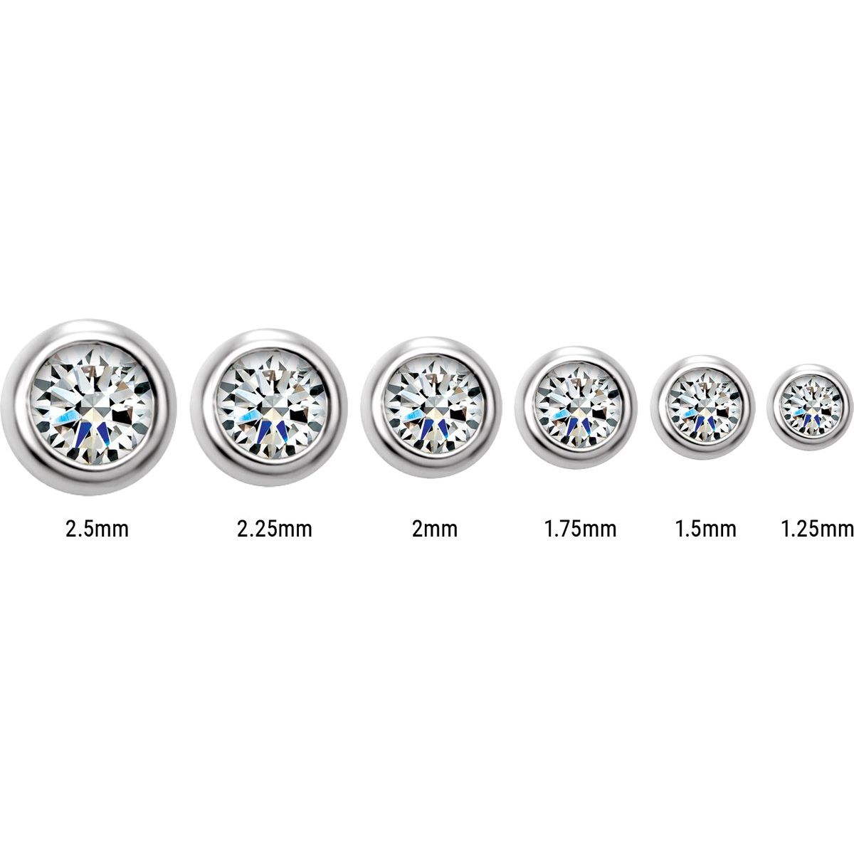 .04 CTW Natural Diamond Micro Bezel-Set Earrings in 14k rose gold