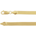 4.6 mm Flexible Herringbone Chain in 14k yellow gold