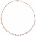 6 3/4 CTW Lab-Grown Diamond Line Necklace in 14k rose gold