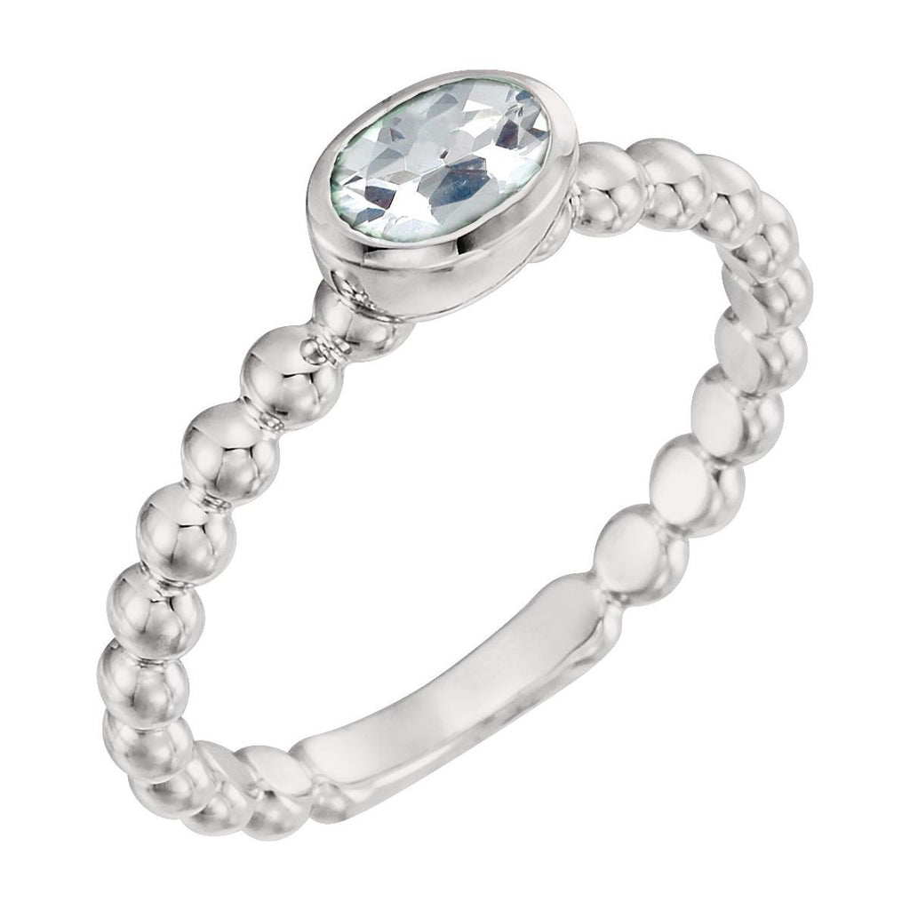 .05 CTW Natural Diamond Family Stackable Ring in 14k white gold