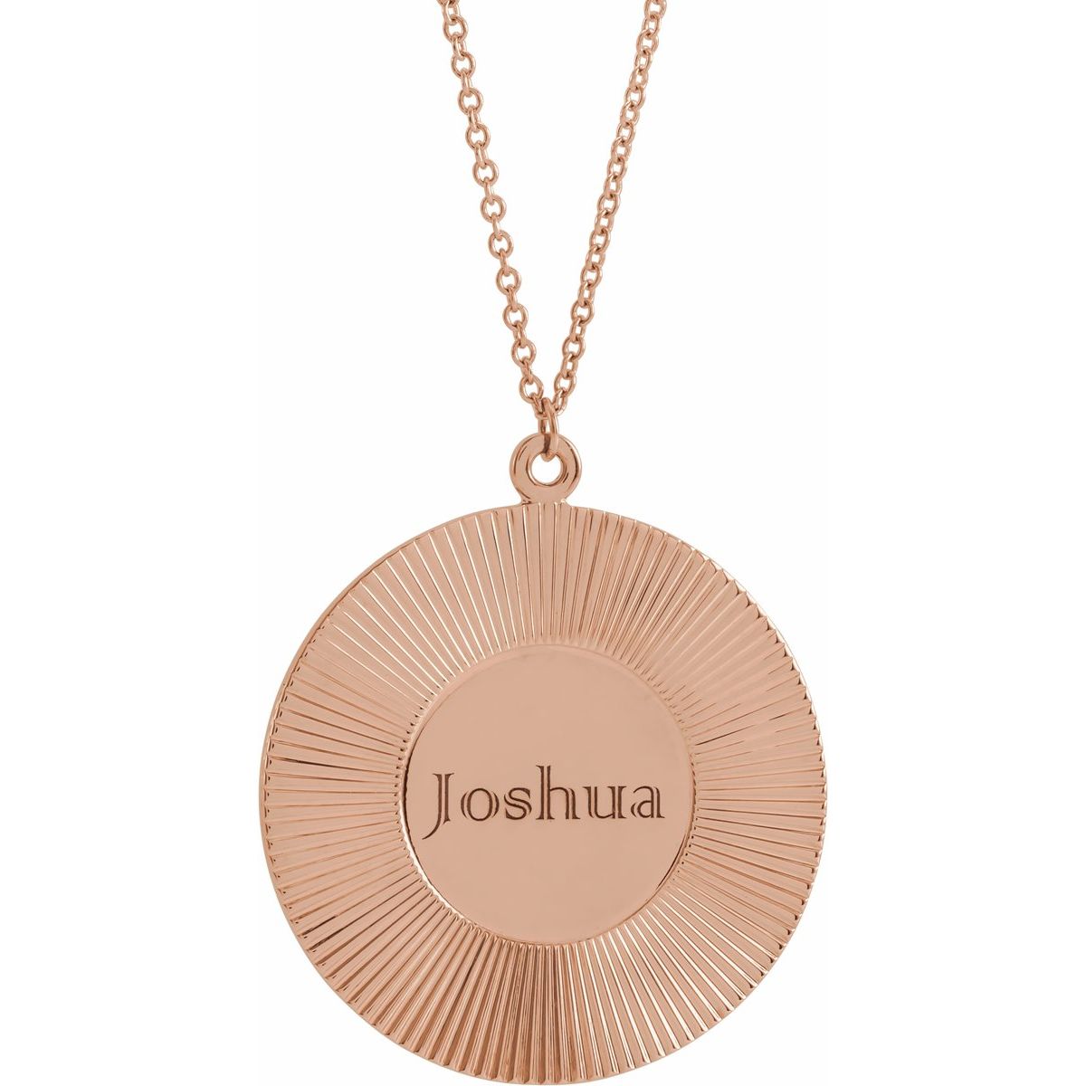 Sunburst Necklace in 14k rose gold