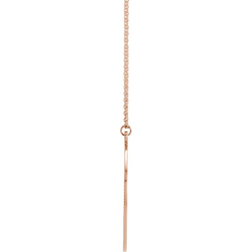 Sunburst Necklace in 14k rose gold