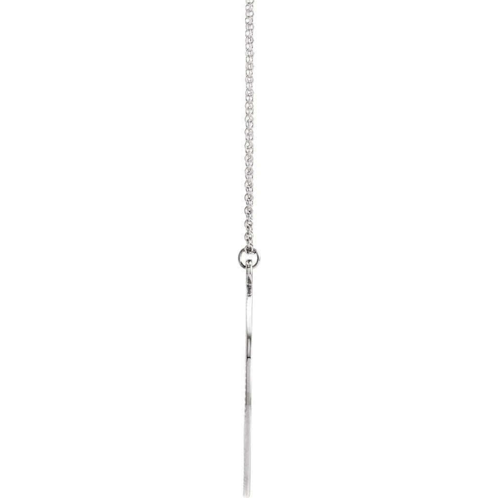 Sunburst Necklace in 14k white gold
