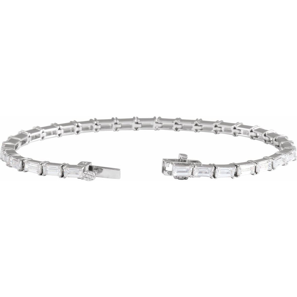 6 1/5 CTW Lab-Grown Diamond Bracelet in 14k white gold