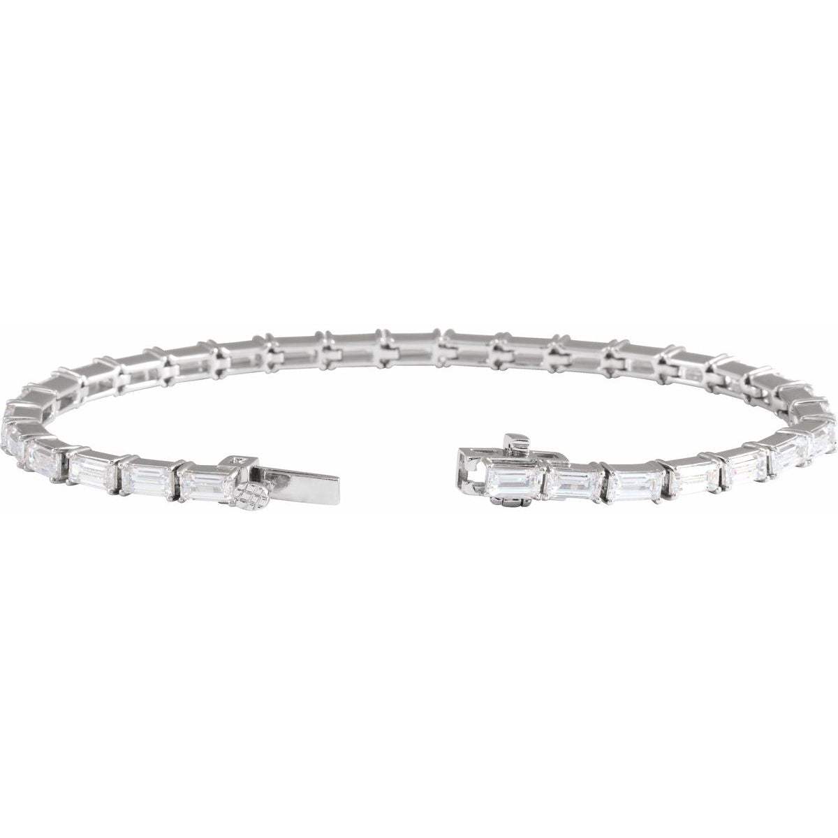6 1/5 CTW Lab-Grown Diamond Bracelet in 14k white gold