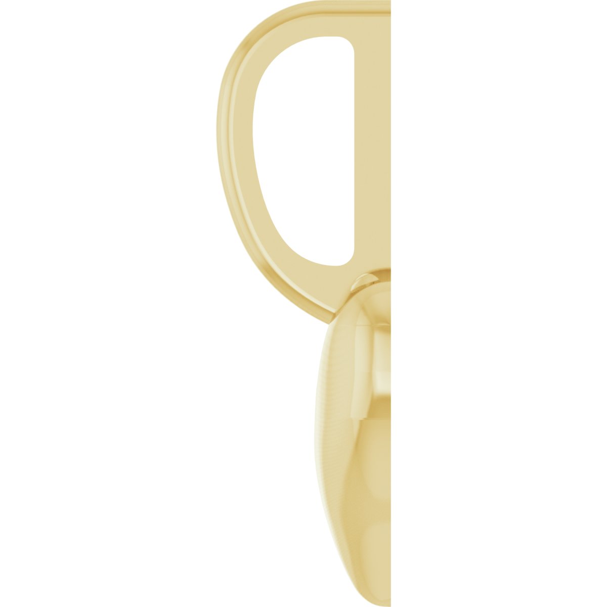 Puffed Heart Charm/Pendant in 14k yellow gold