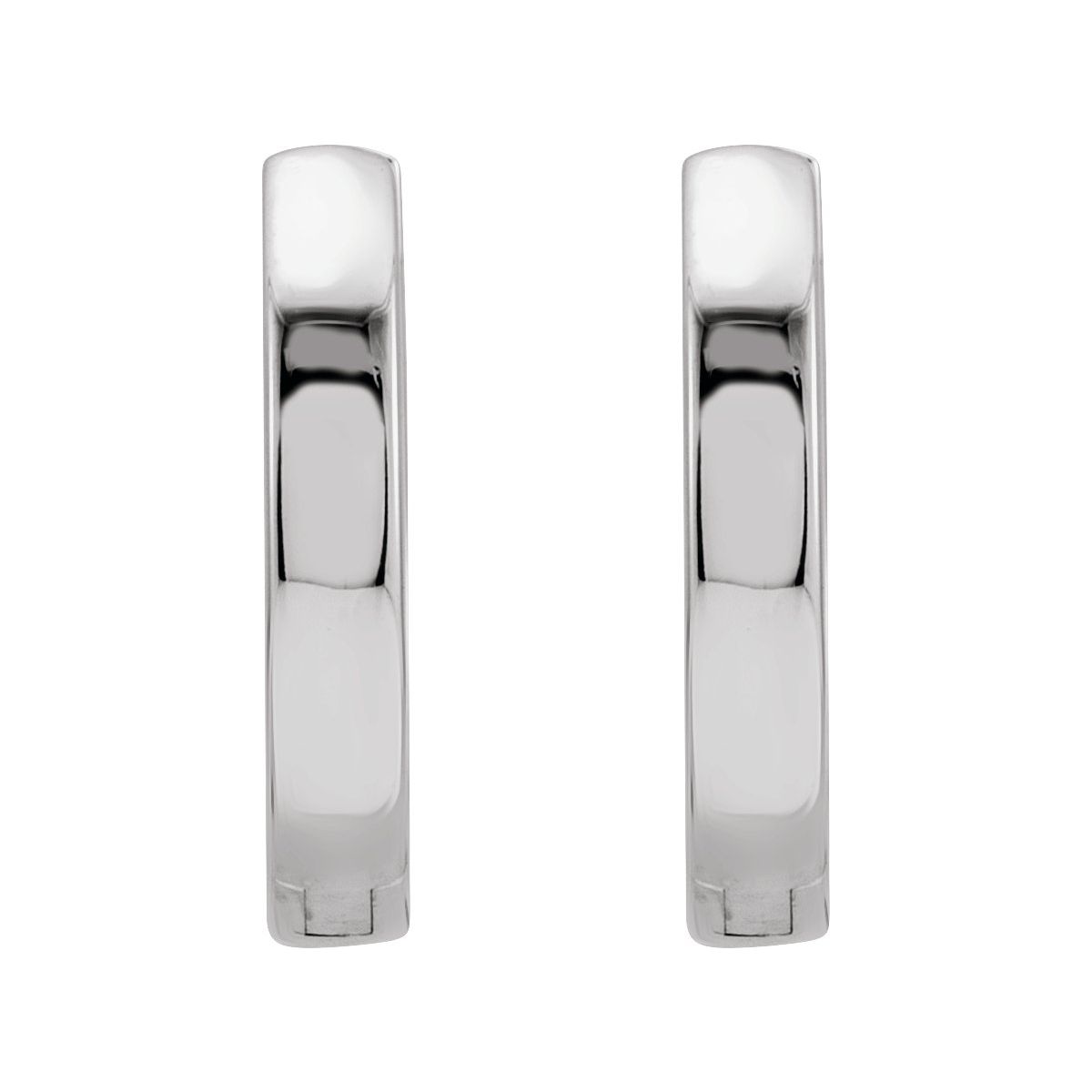 Hinged 16 mm Hoop Earrings in 14k white gold