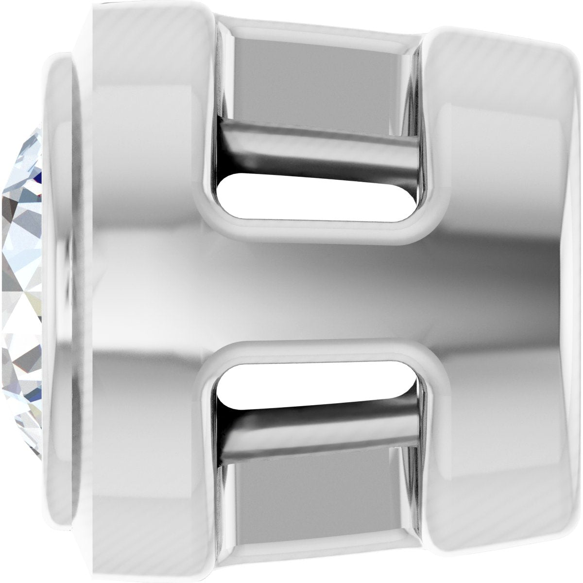 .06 CT Natural Diamond Slide Pendant in 14k white gold