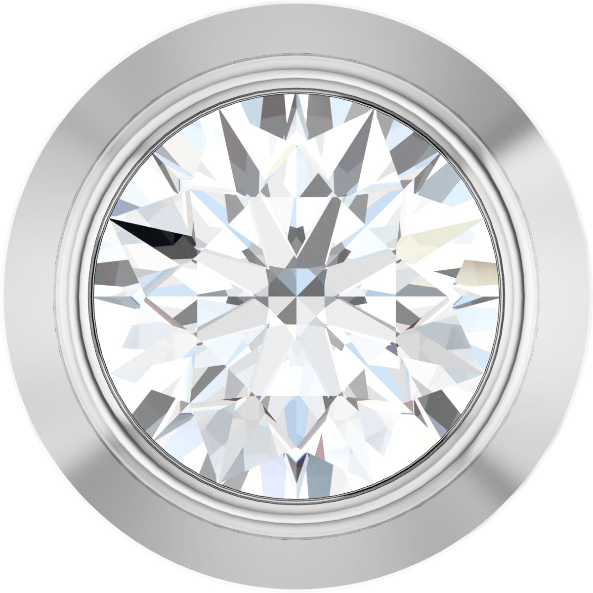 .06 CT Natural Diamond Slide Pendant in 14k white gold