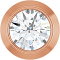 .06 CT Natural Diamond Slide Pendant in 14k rose gold