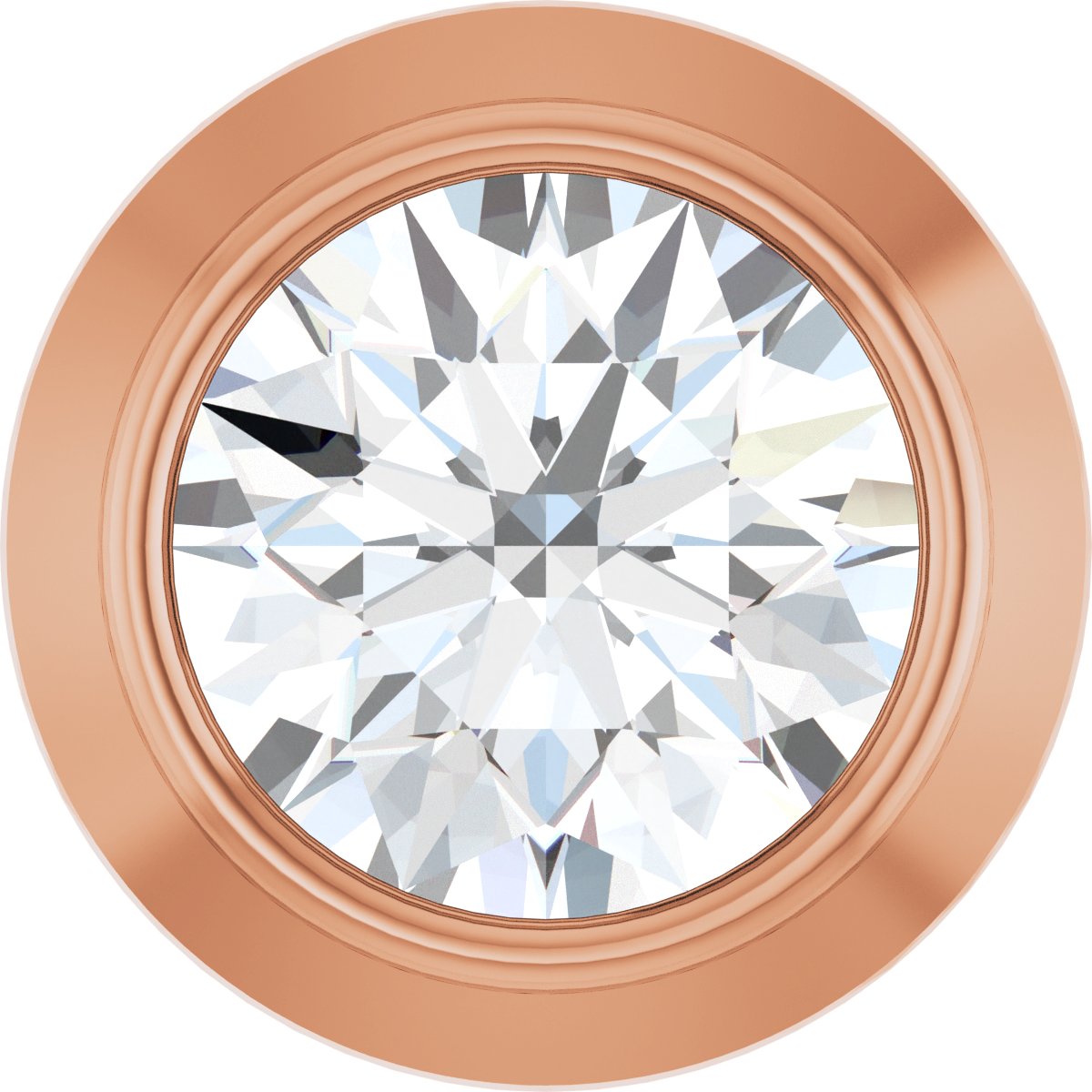 .06 CT Natural Diamond Slide Pendant in 14k rose gold