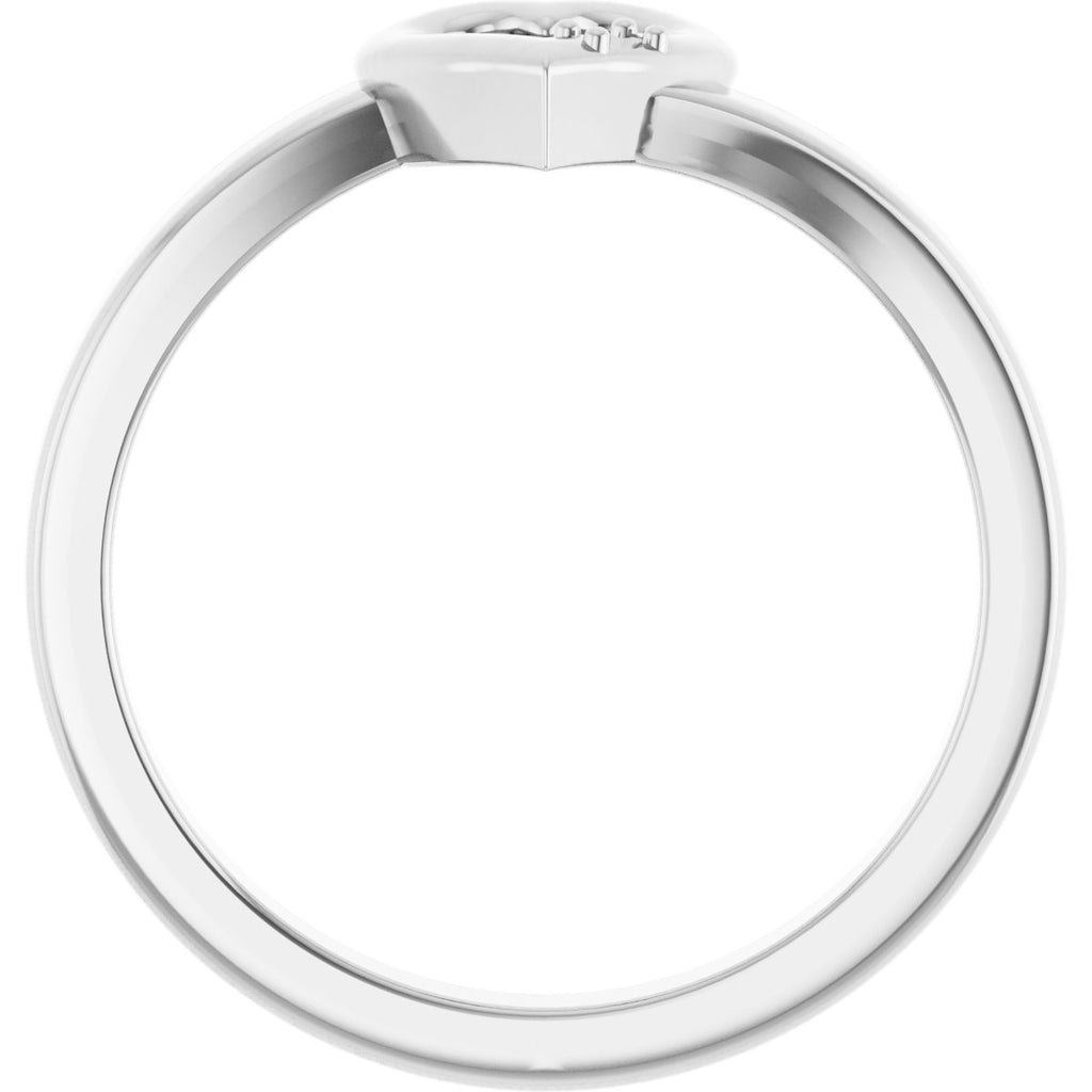 Family Engravable Heart Ring