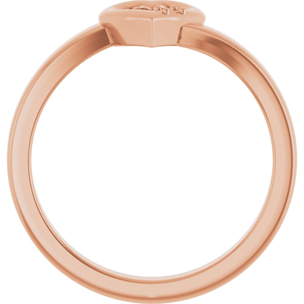 Family Engravable Heart Ring