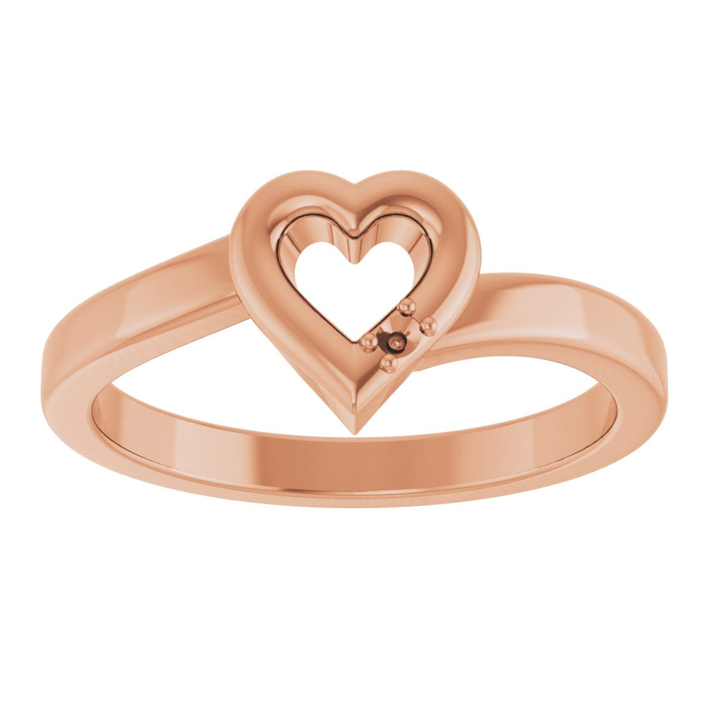 Family Engravable Heart Ring