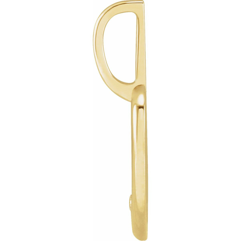 .02 CT Natural Diamond Engravable Heart Charm/Pendant in 14k yellow gold