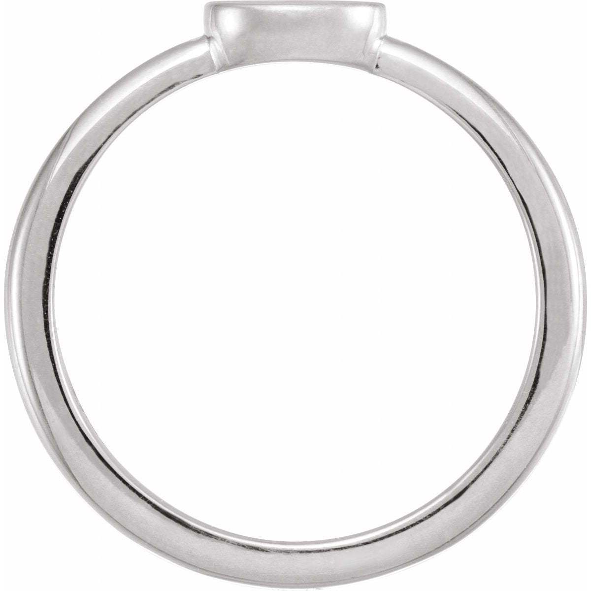 6.75x5 mm Oval Engravable Ring