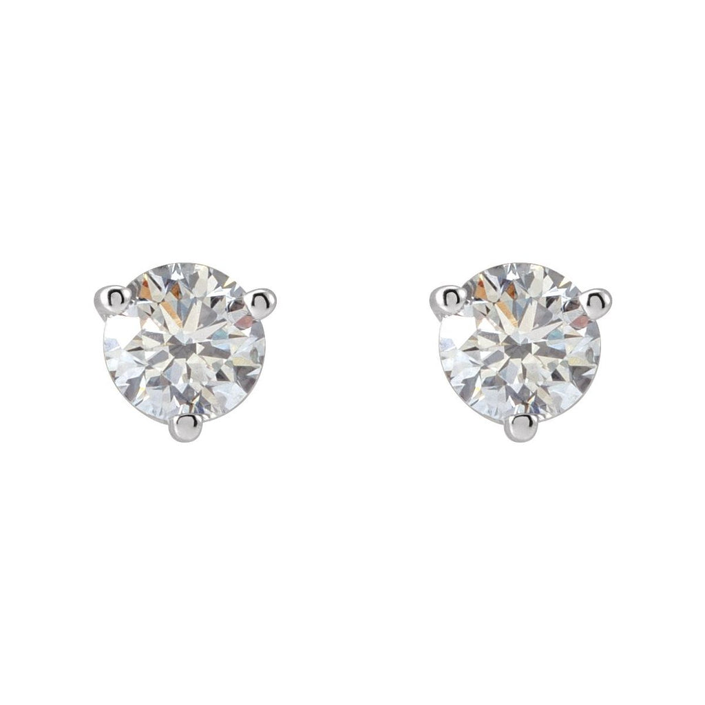 .03 CTW Natural Diamond Earrings in platinum