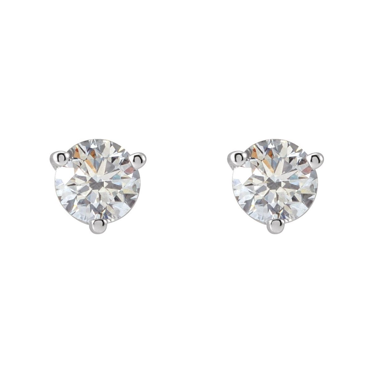 .03 CTW Natural Diamond Earrings in platinum