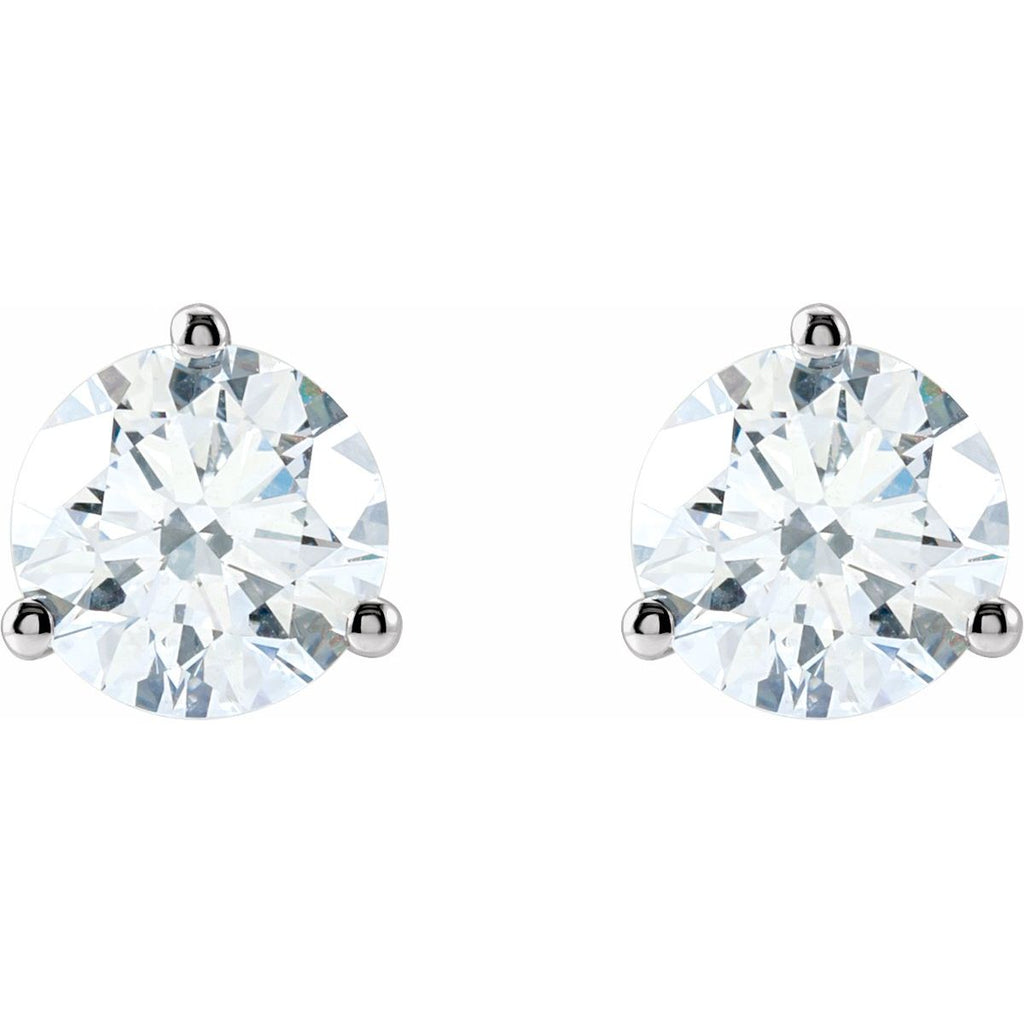 1 1/2 CTW Lab-Grown Diamond Stud Earrings in 14k white gold