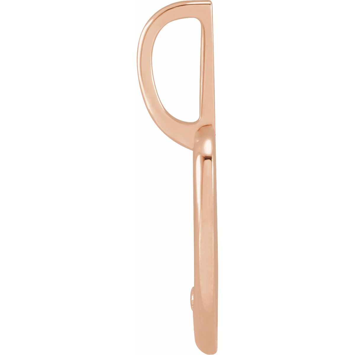 .02 CT Natural Diamond Engravable Heart Charm/Pendant in 14k rose gold
