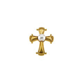Cultured White Akoya Pearl Pendant in 14k yellow gold