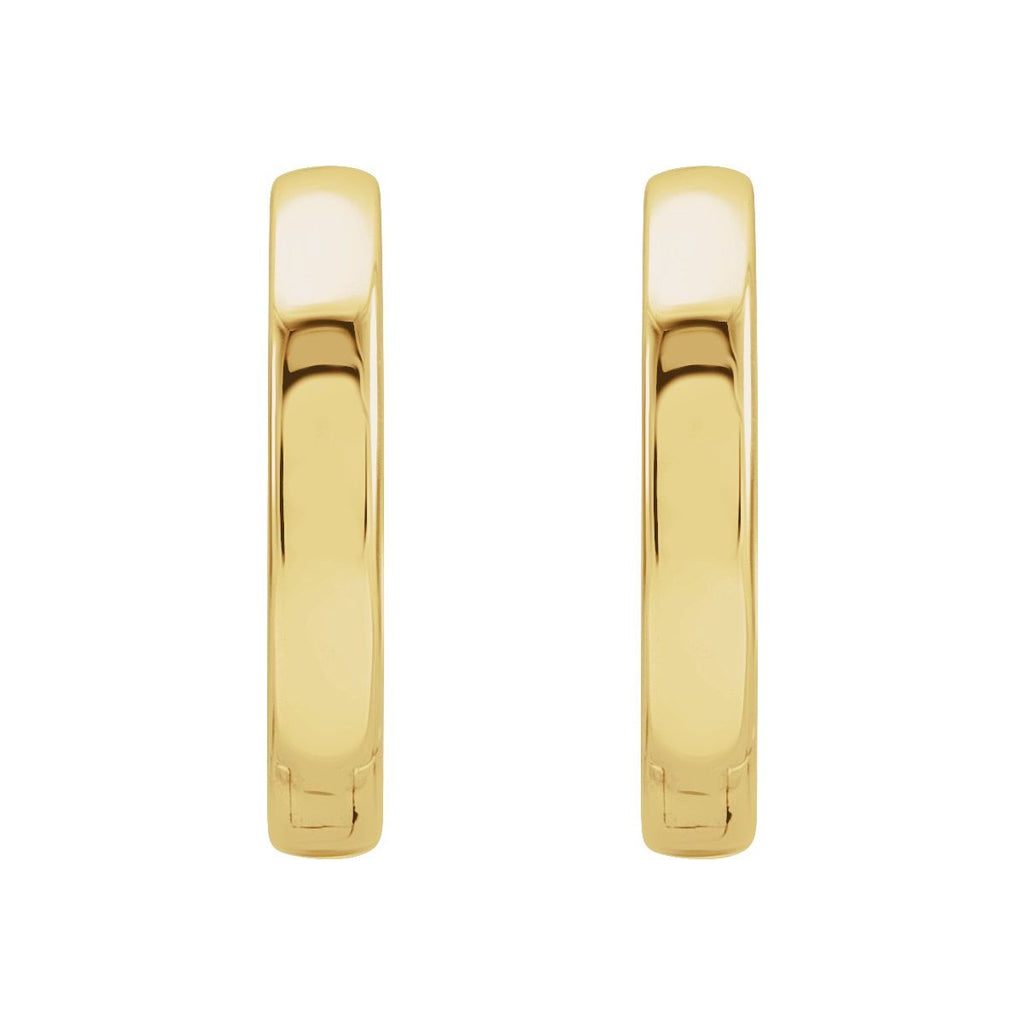 Hinged 16 mm Hoop Earrings in 14k yellow gold