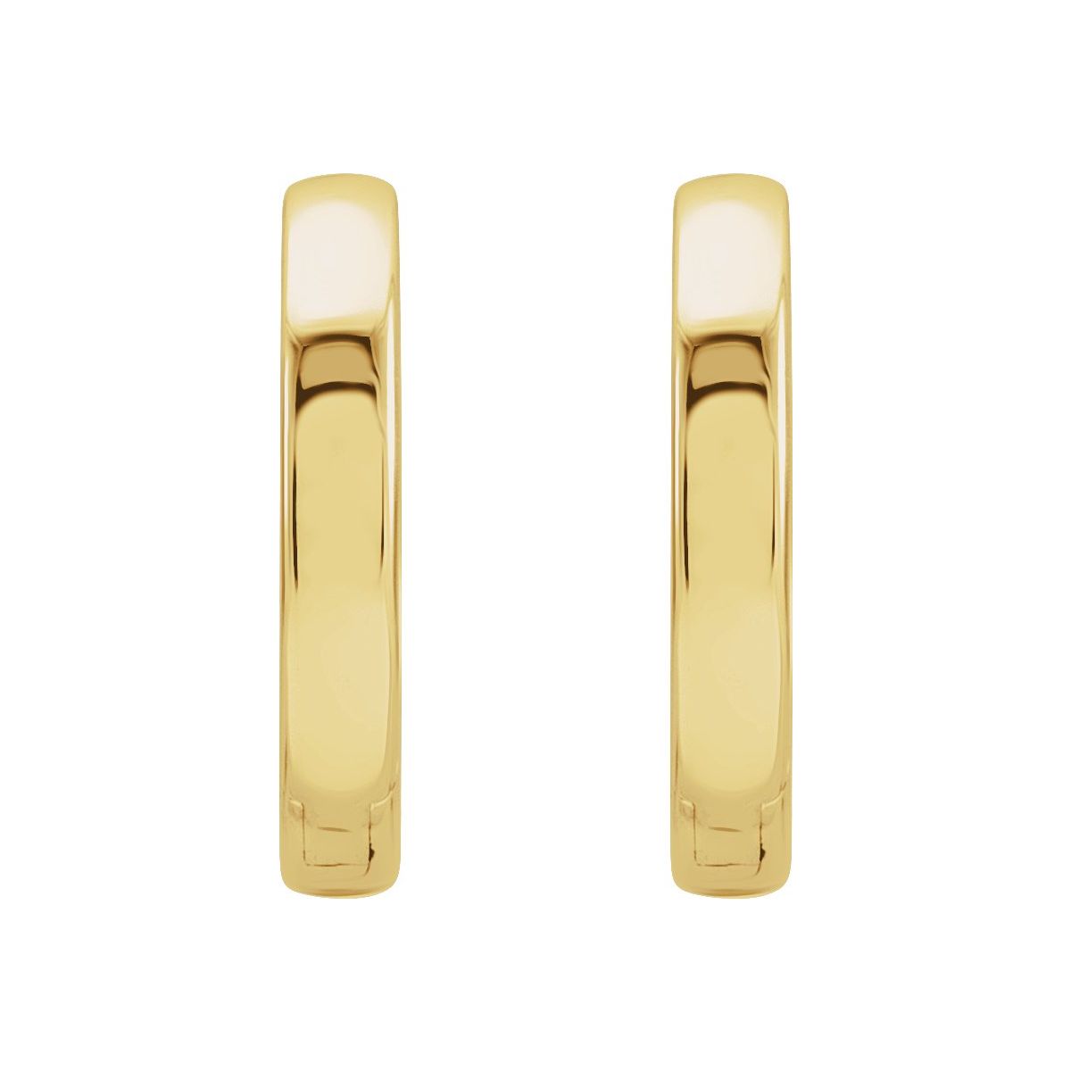 Hinged 16 mm Hoop Earrings in 14k yellow gold