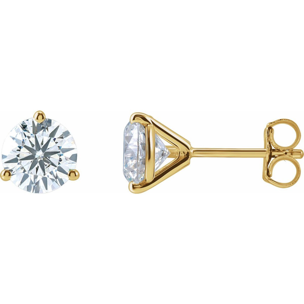 1 1/2 CTW Lab-Grown Diamond Stud Earrings in 14k yellow gold