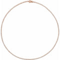 5 7/8 CTW Lab-Grown Diamond Line Necklace in 14k rose gold