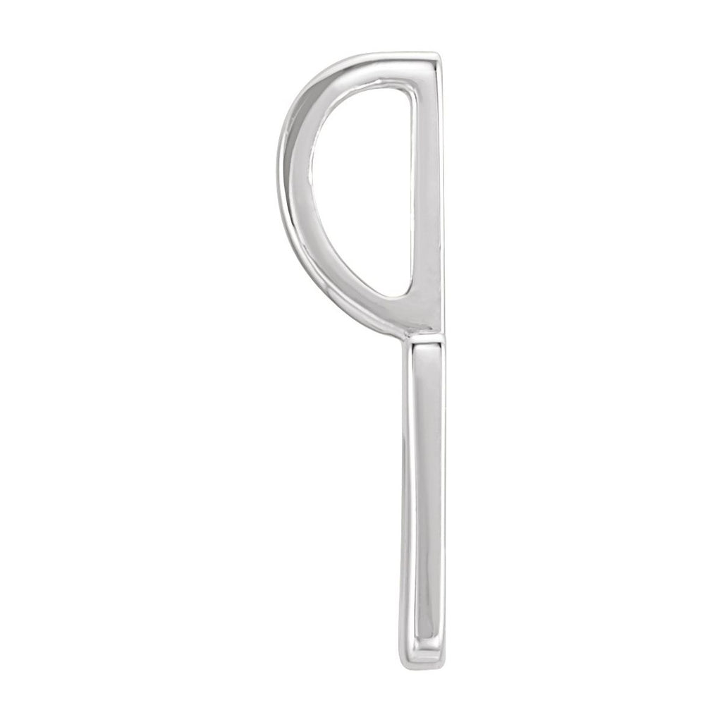 Pierced Heart Charm/Pendant in 14k white gold
