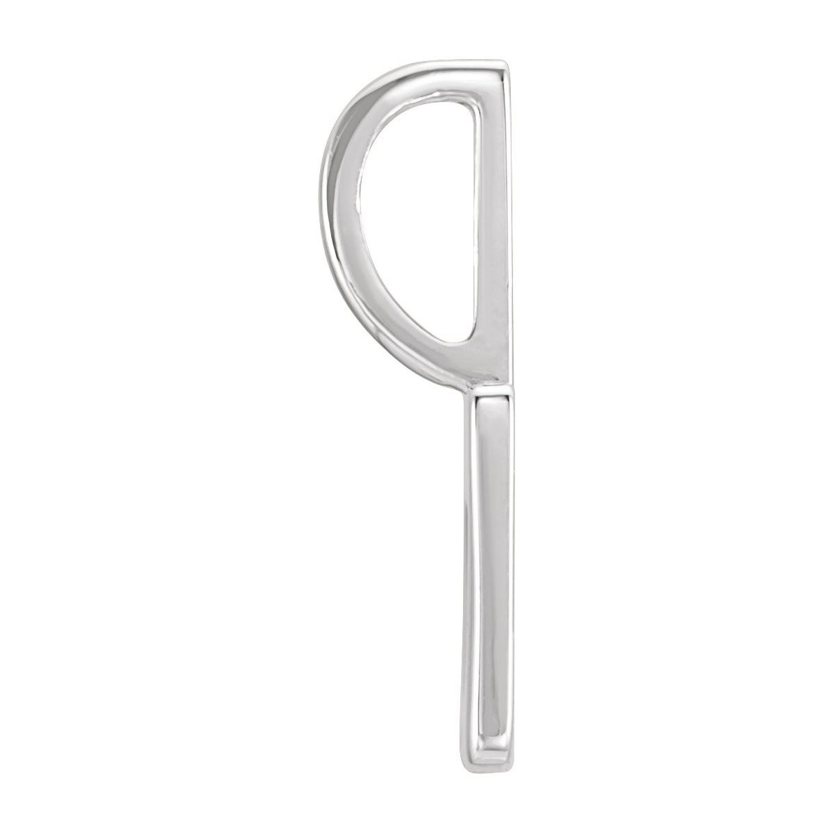 Pierced Heart Charm/Pendant in 14k white gold