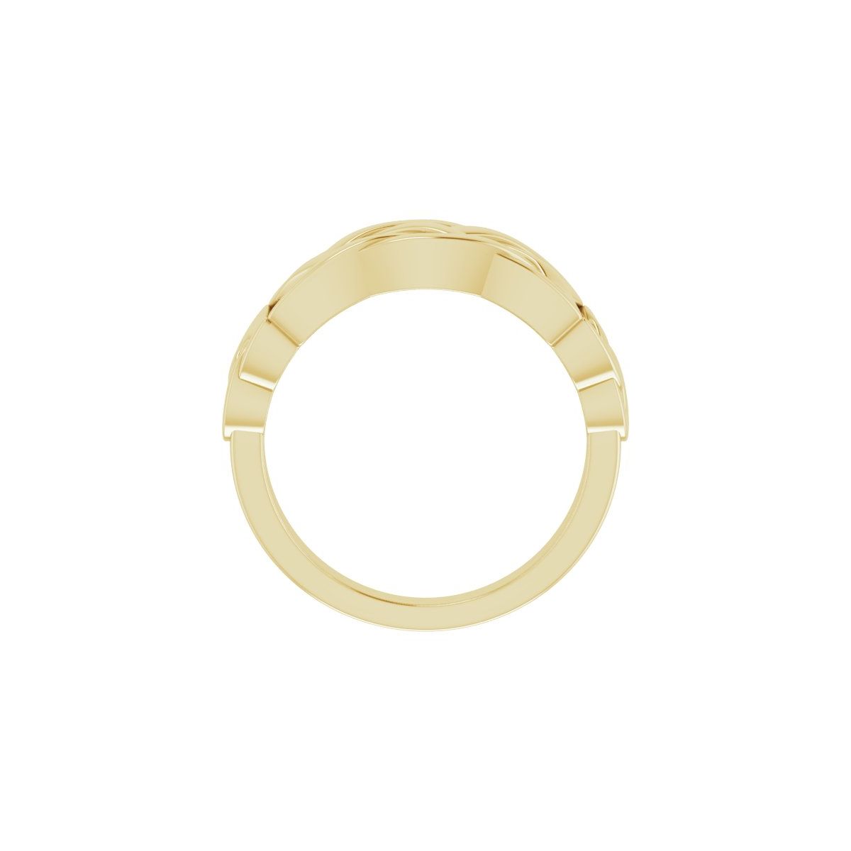 Celtic-Inspired Ring in 14k yellow gold